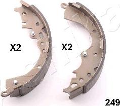 Ashika 55-02-249 - Set saboti frana aaoparts.ro