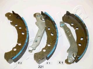 Ashika 55-02-221 - Set saboti frana aaoparts.ro