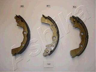 Ashika 55-07-707 - Set saboti frana aaoparts.ro