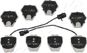 Ashika 50-00-0928 - Set placute frana,frana disc aaoparts.ro
