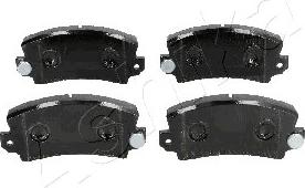 Ashika 50-00-0702 - Set placute frana,frana disc aaoparts.ro