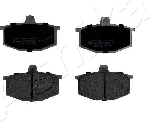 Ashika 50-00-0723 - Set placute frana,frana disc aaoparts.ro