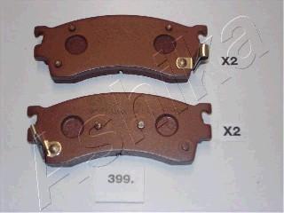Ashika 50-03-399 - Set placute frana,frana disc aaoparts.ro