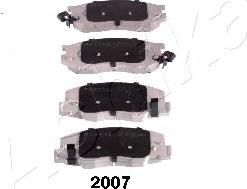 Ashika 50-02-2007 - Set placute frana,frana disc aaoparts.ro