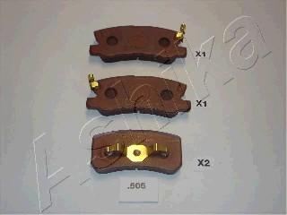 Ashika 51-05-505 - Set placute frana,frana disc aaoparts.ro
