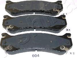 Ashika 51-00-004 - Set placute frana,frana disc aaoparts.ro