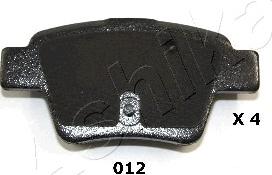 Ashika 51-00-012 - Set placute frana,frana disc aaoparts.ro