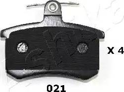 Ashika 51-00-021 - Set placute frana,frana disc aaoparts.ro