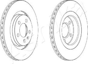 Ashika 60-00-0905 - Disc frana aaoparts.ro
