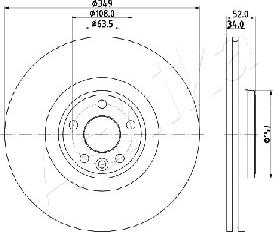 Ashika 60-0L-L17 - Disc frana aaoparts.ro