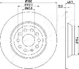 Ashika 61-00-0920 - Disc frana aaoparts.ro