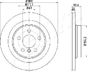 Ashika 61-00-0106 - Disc frana aaoparts.ro