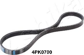 Ashika 112-4PK0700 - Curea transmisie cu caneluri aaoparts.ro