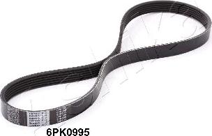 Ashika 112-6PK995 - Curea transmisie cu caneluri aaoparts.ro
