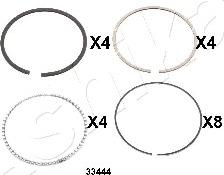 Ashika 34-33444 - Segment piston aaoparts.ro