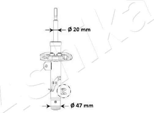 Ashika MA-00940 - Amortizor aaoparts.ro