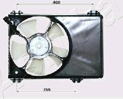 Ashika VNT142001 - Ventilator, radiator aaoparts.ro