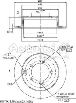 Ashuki 0990-3205 - Disc frana aaoparts.ro