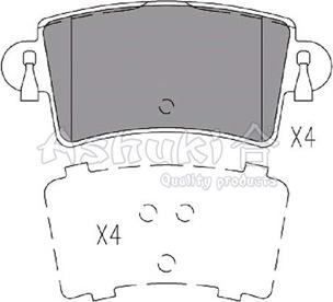 Ashuki 1083-6401 - Set placute frana,frana disc aaoparts.ro