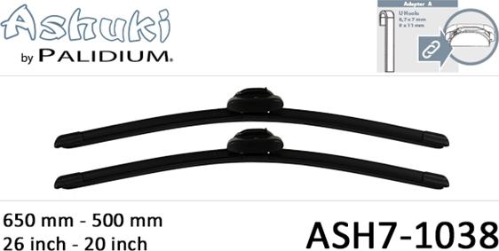 Ashuki ASH7-1038 - Lamela stergator aaoparts.ro