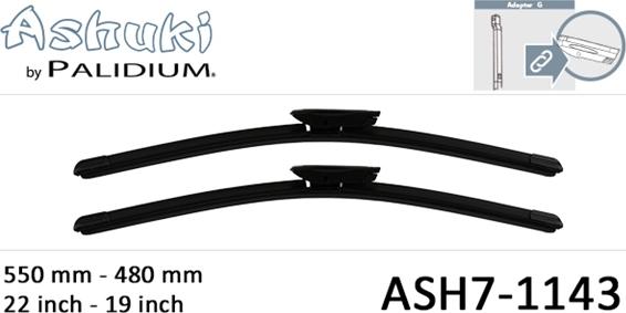 Ashuki ASH7-1143 - Lamela stergator aaoparts.ro