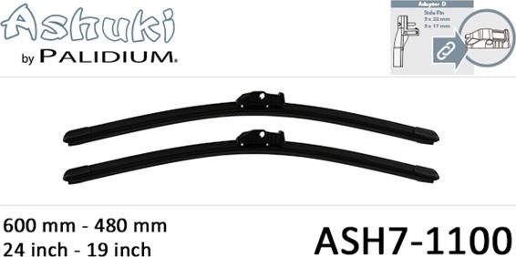 Ashuki ASH7-1100 - Lamela stergator aaoparts.ro