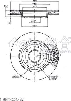 Ashuki C652-30 - Disc frana aaoparts.ro
