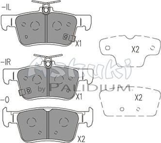 Ashuki H026-42 - Set placute frana,frana disc aaoparts.ro