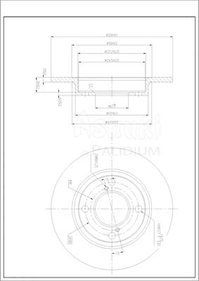 Ashuki K016-70 - Disc frana aaoparts.ro