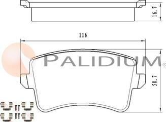 Ashuki P1-1594 - Set placute frana,frana disc aaoparts.ro