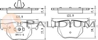 Ashuki P1-1593 - Set placute frana,frana disc aaoparts.ro