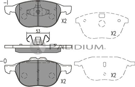 Ashuki P1-1564 - Set placute frana,frana disc aaoparts.ro