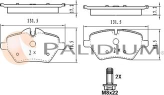 Ashuki P1-1583 - Set placute frana,frana disc aaoparts.ro
