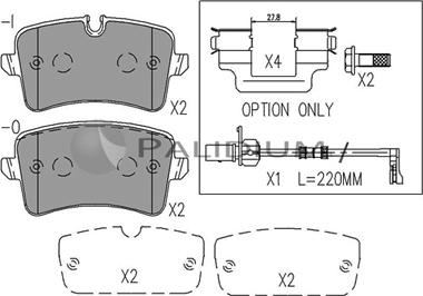 Ashuki P1-1539 - Set placute frana,frana disc aaoparts.ro