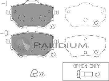 Ashuki P1-1532 - Set placute frana,frana disc aaoparts.ro