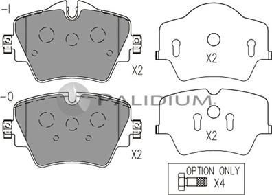 Ashuki P1-1523 - Set placute frana,frana disc aaoparts.ro