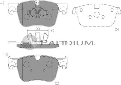 Ashuki P1-1527 - Set placute frana,frana disc aaoparts.ro