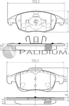 Ashuki P1-1092 - Set placute frana,frana disc aaoparts.ro
