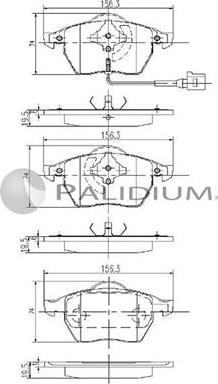 Ashuki P1-1062 - Set placute frana,frana disc aaoparts.ro