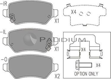 Ashuki P1-1012 - Set placute frana,frana disc aaoparts.ro