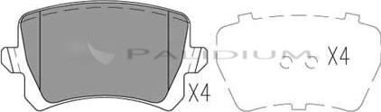 Ashuki P1-1087 - Set placute frana,frana disc aaoparts.ro