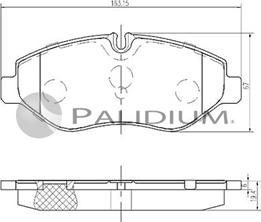 Ashuki P1-1152 - Set placute frana,frana disc aaoparts.ro