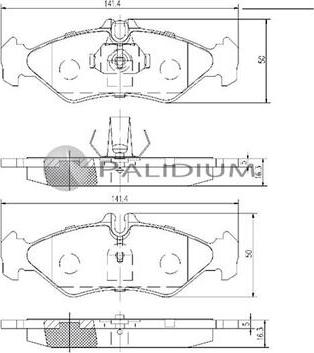 Ashuki P1-1157 - Set placute frana,frana disc aaoparts.ro