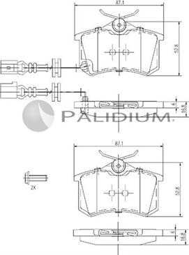 Ashuki P1-1101 - Set placute frana,frana disc aaoparts.ro
