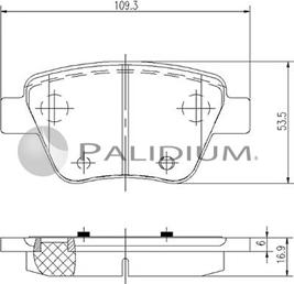 Ashuki P1-1185 - Set placute frana,frana disc aaoparts.ro