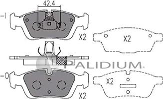 Ashuki P1-1122 - Set placute frana,frana disc aaoparts.ro