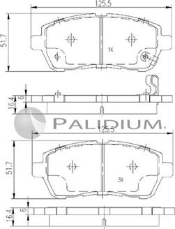 Ashuki P1-1127 - Set placute frana,frana disc aaoparts.ro