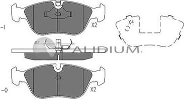 Ashuki P1-1171 - Set placute frana,frana disc aaoparts.ro