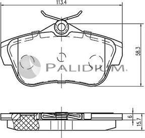 Ashuki P1-1178 - Set placute frana,frana disc aaoparts.ro
