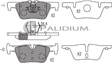 Ashuki P1-1352 - Set placute frana,frana disc aaoparts.ro